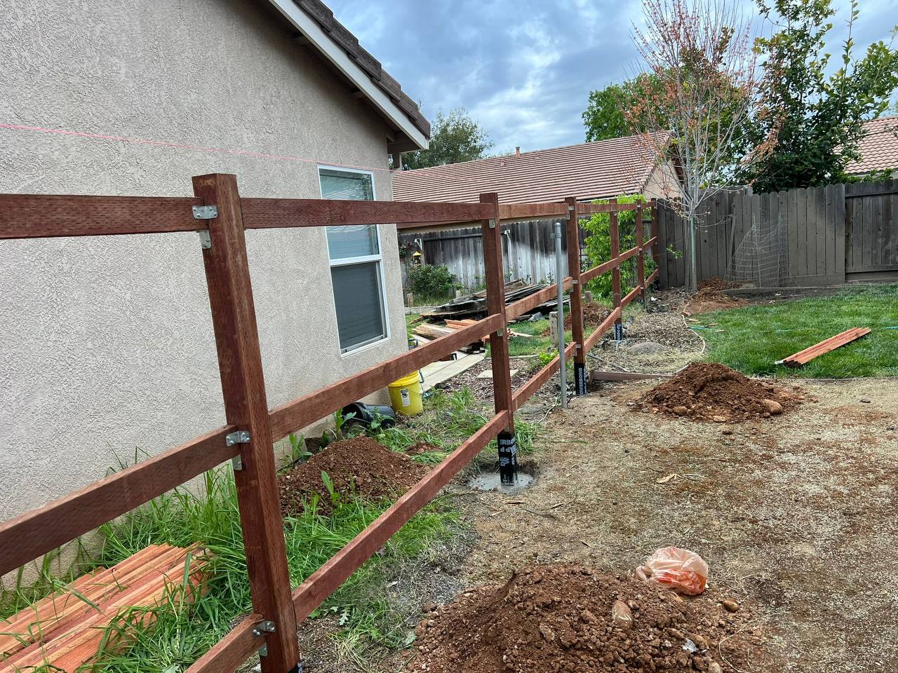 american gardens landscaping project fencting 2
