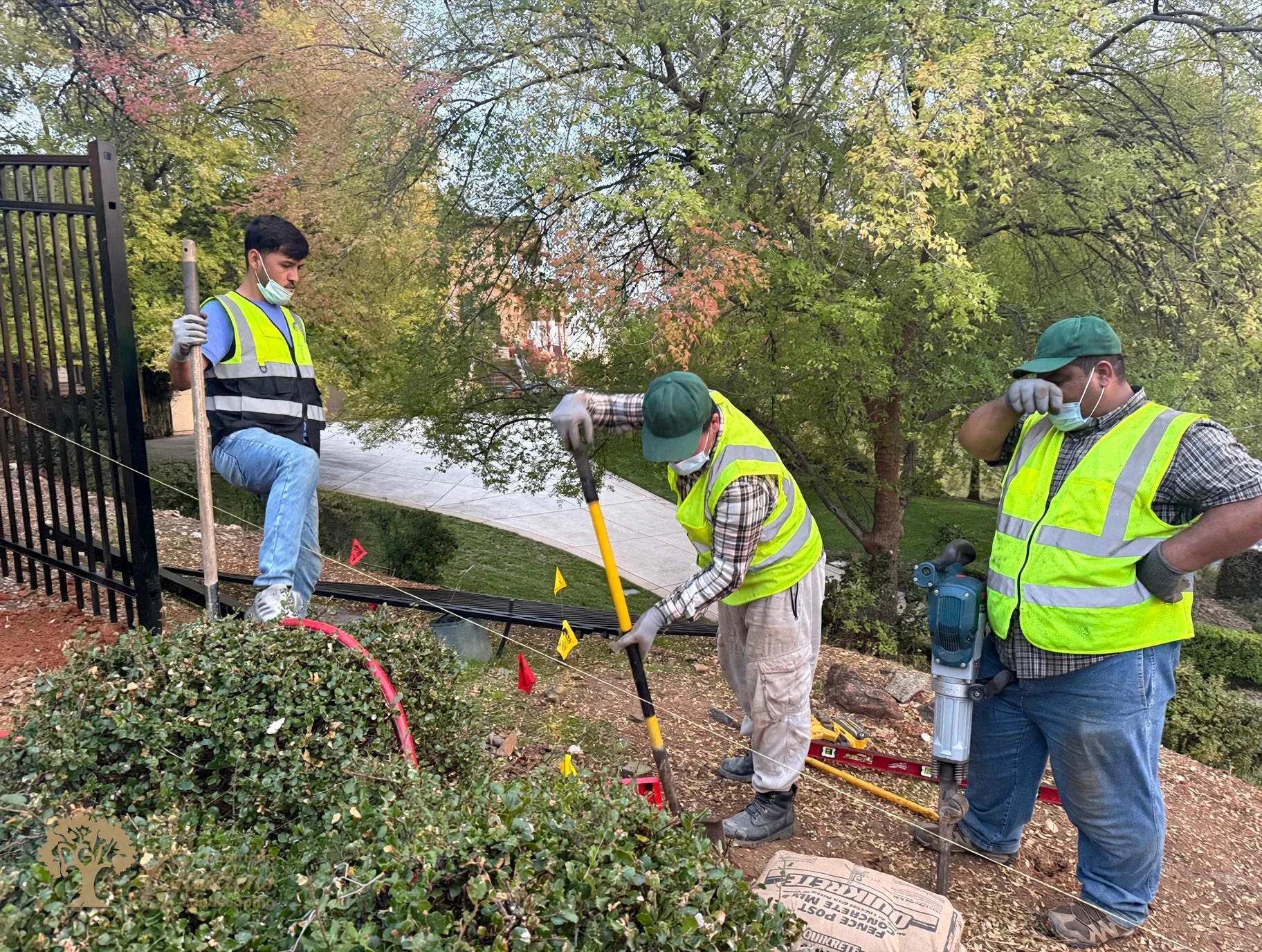 El Dorado Hills Metal Fence Installation – American Gardens Landscaping