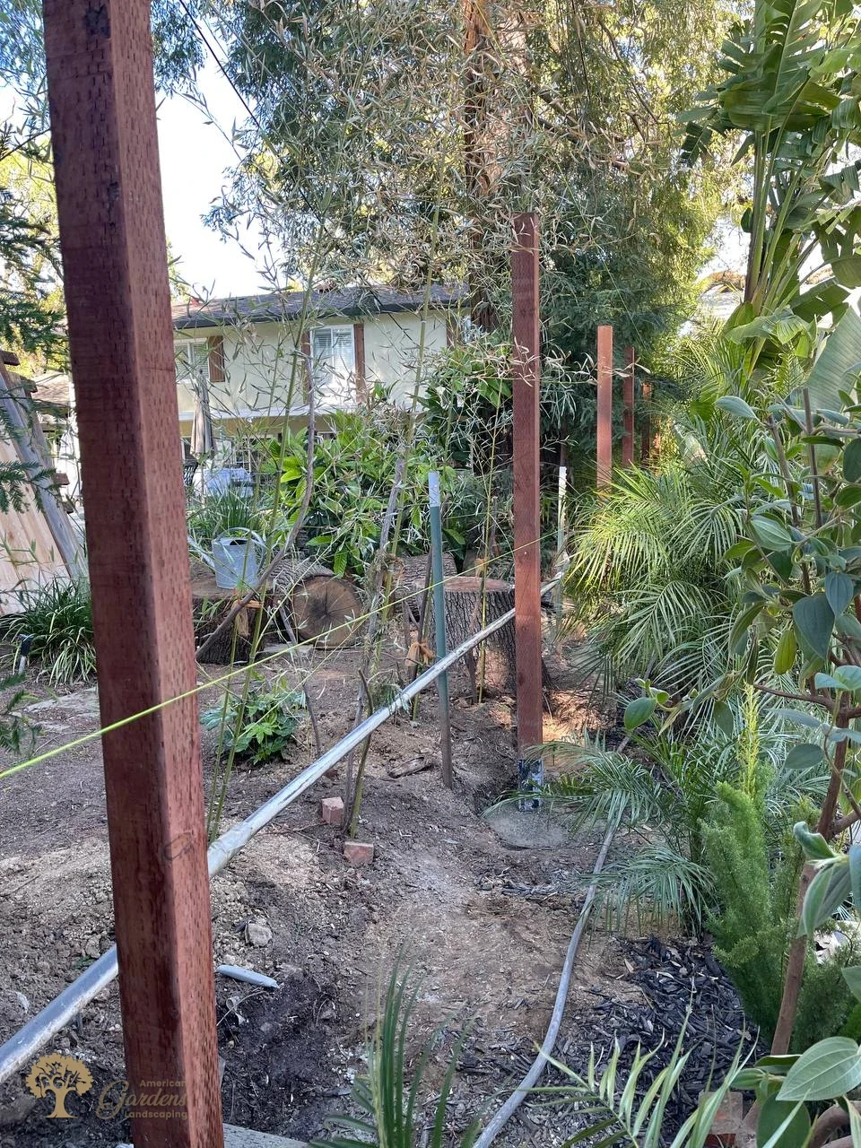 american gardens landscaping project fencing 10