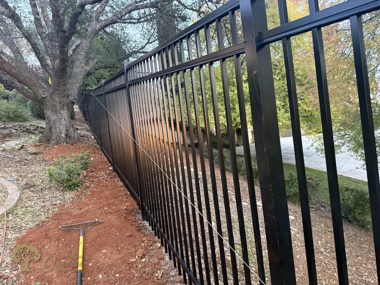 El Dorado Hills Metal Fence Installation – American Gardens Landscaping
