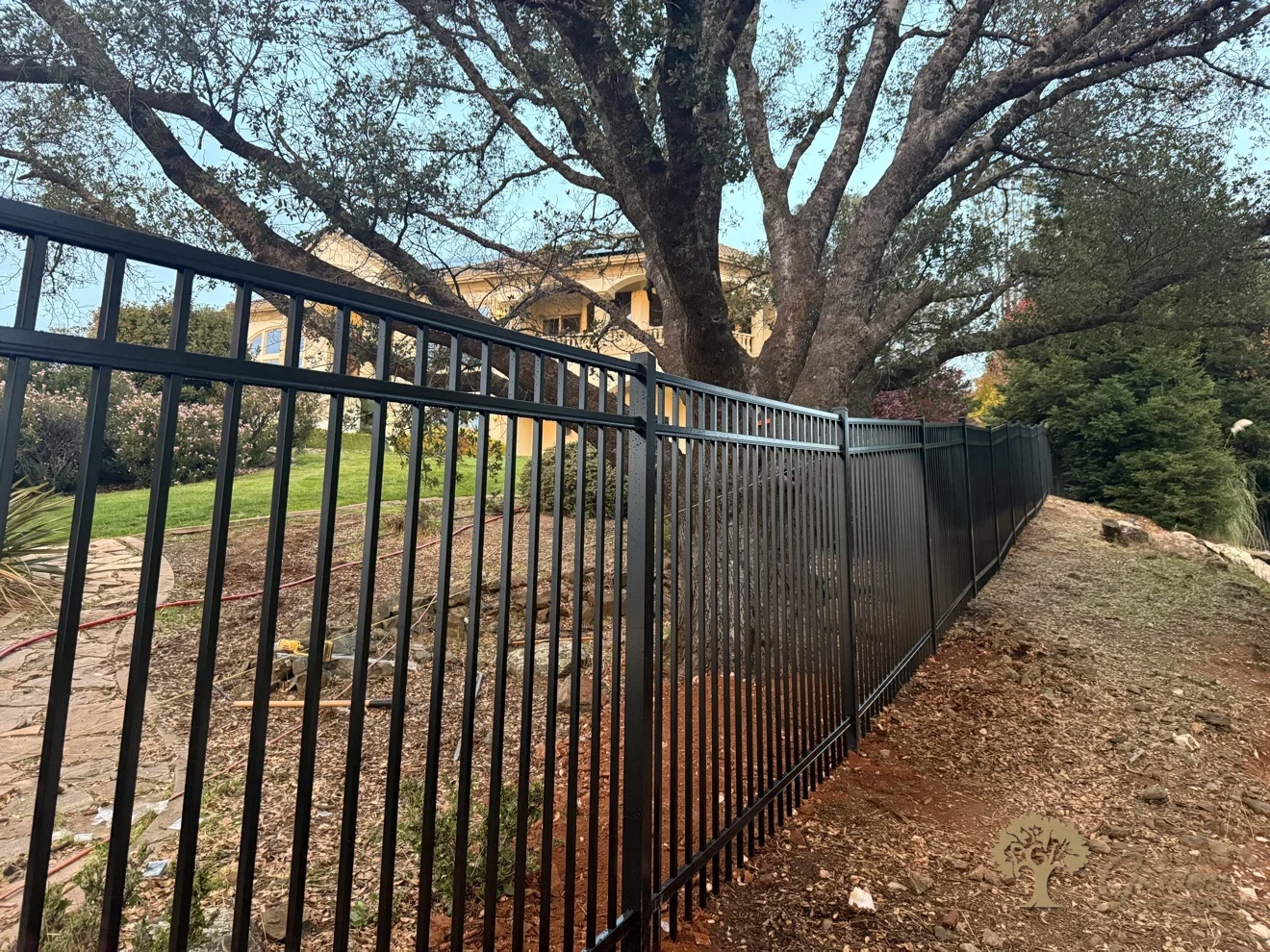 El Dorado Hills Metal Fence Installation – American Gardens Landscaping