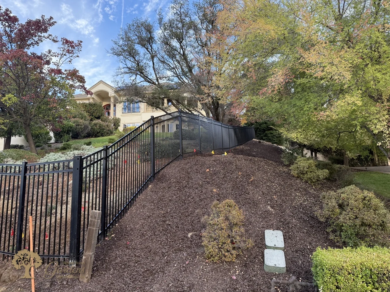 El Dorado Hills Metal Fence Installation – American Gardens Landscaping