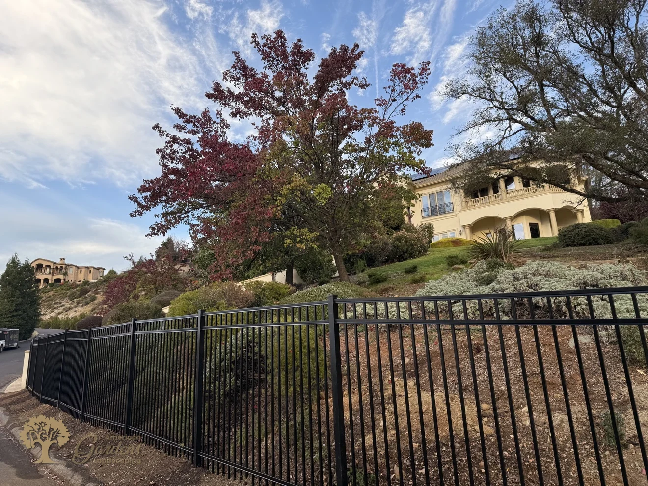 El Dorado Hills Metal Fence Installation – American Gardens Landscaping