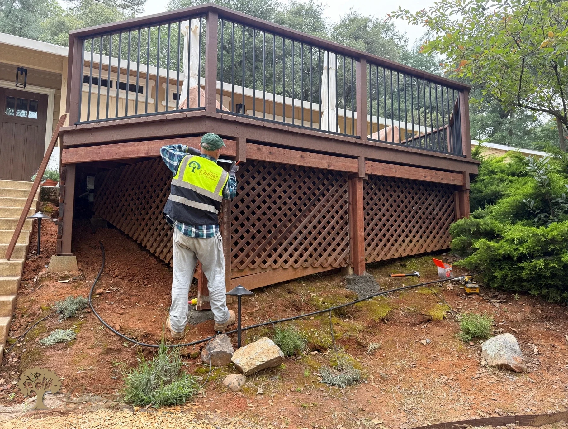 Shingle Springs Raised Deck Skirting – American Gardens Landscaping
