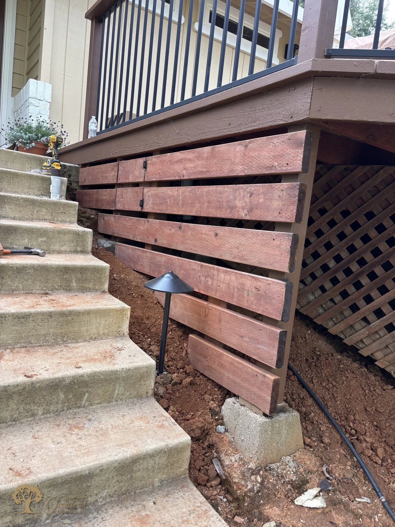 Shingle Springs Raised Deck Skirting – American Gardens Landscaping