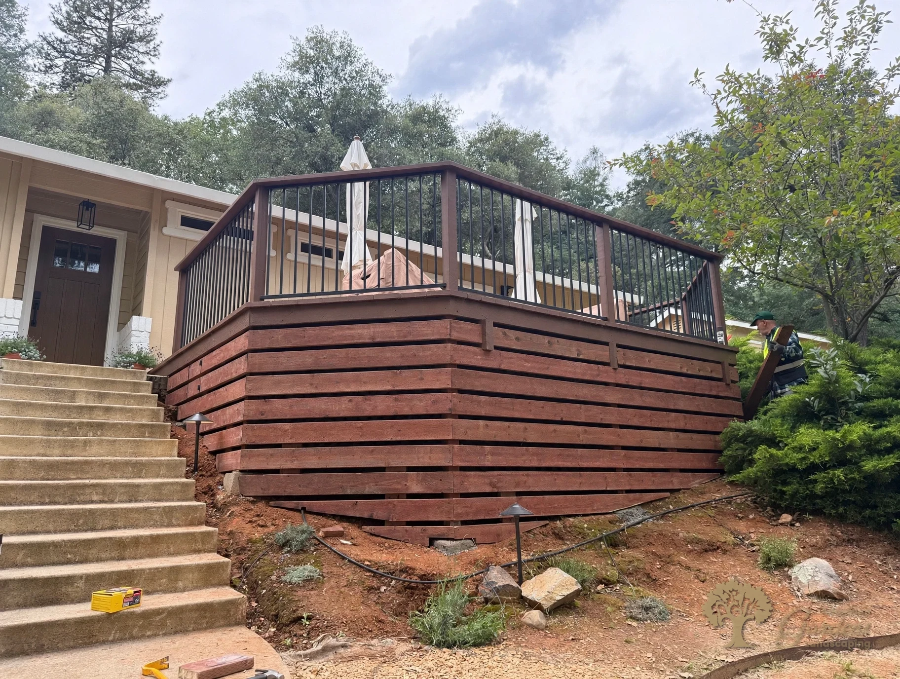 Shingle Springs Raised Deck Skirting – American Gardens Landscaping