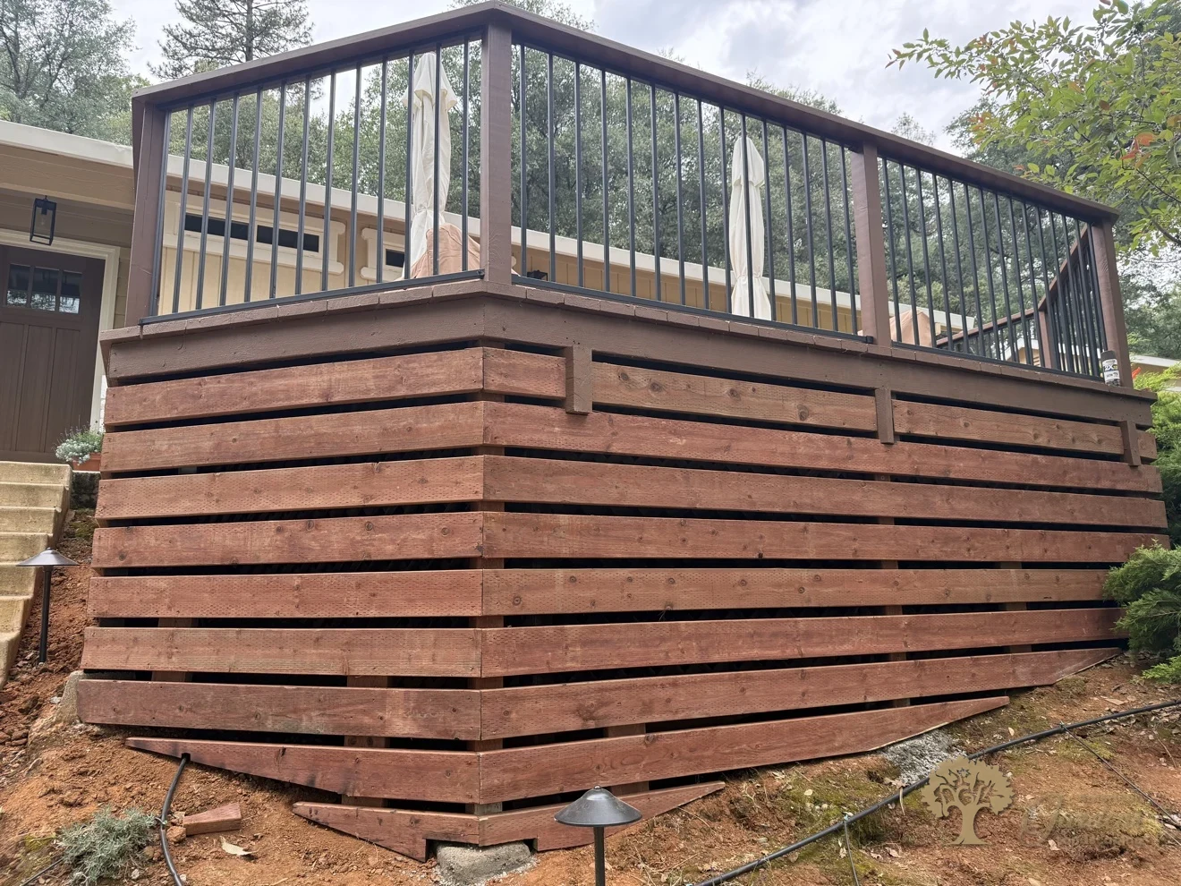 Shingle Springs Raised Deck Skirting – American Gardens Landscaping