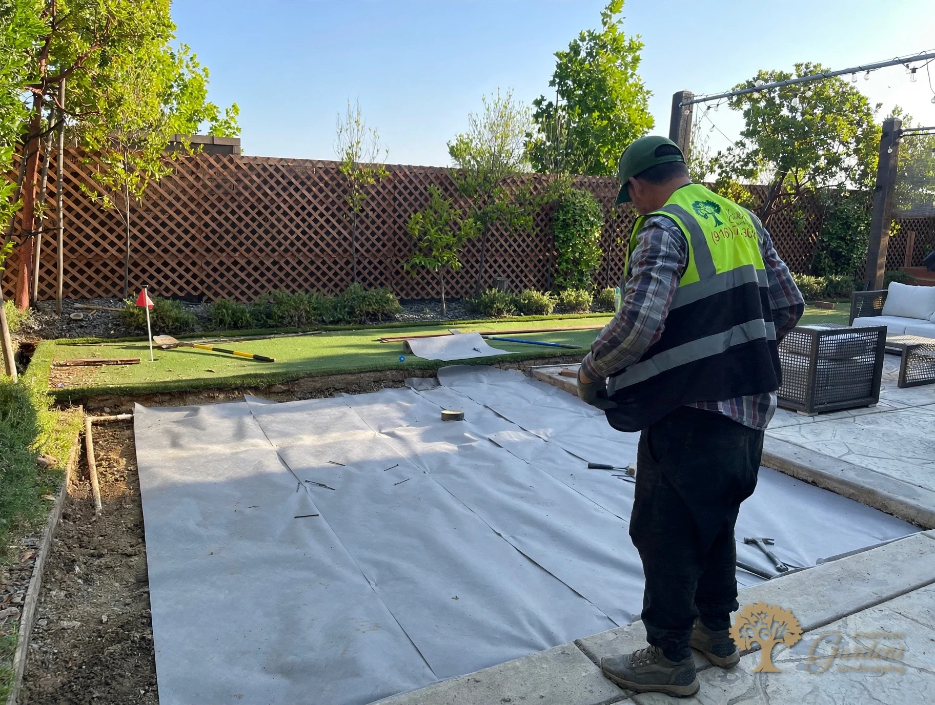 Folsom Putting Green – American Gardens Landscaping