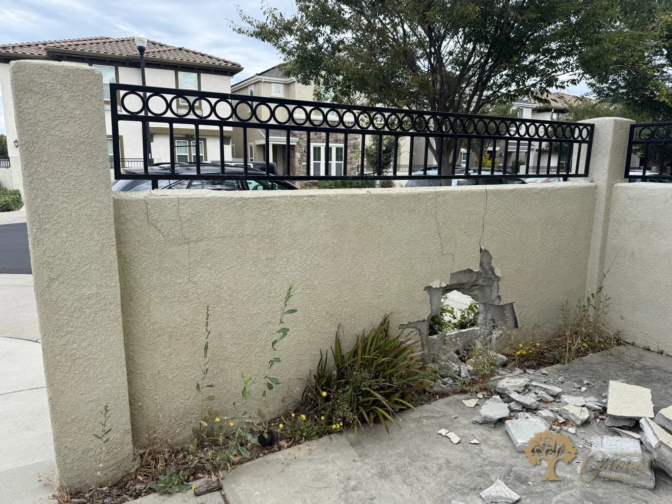Roseville Block Wall Rebuild – American Gardens Landscaping