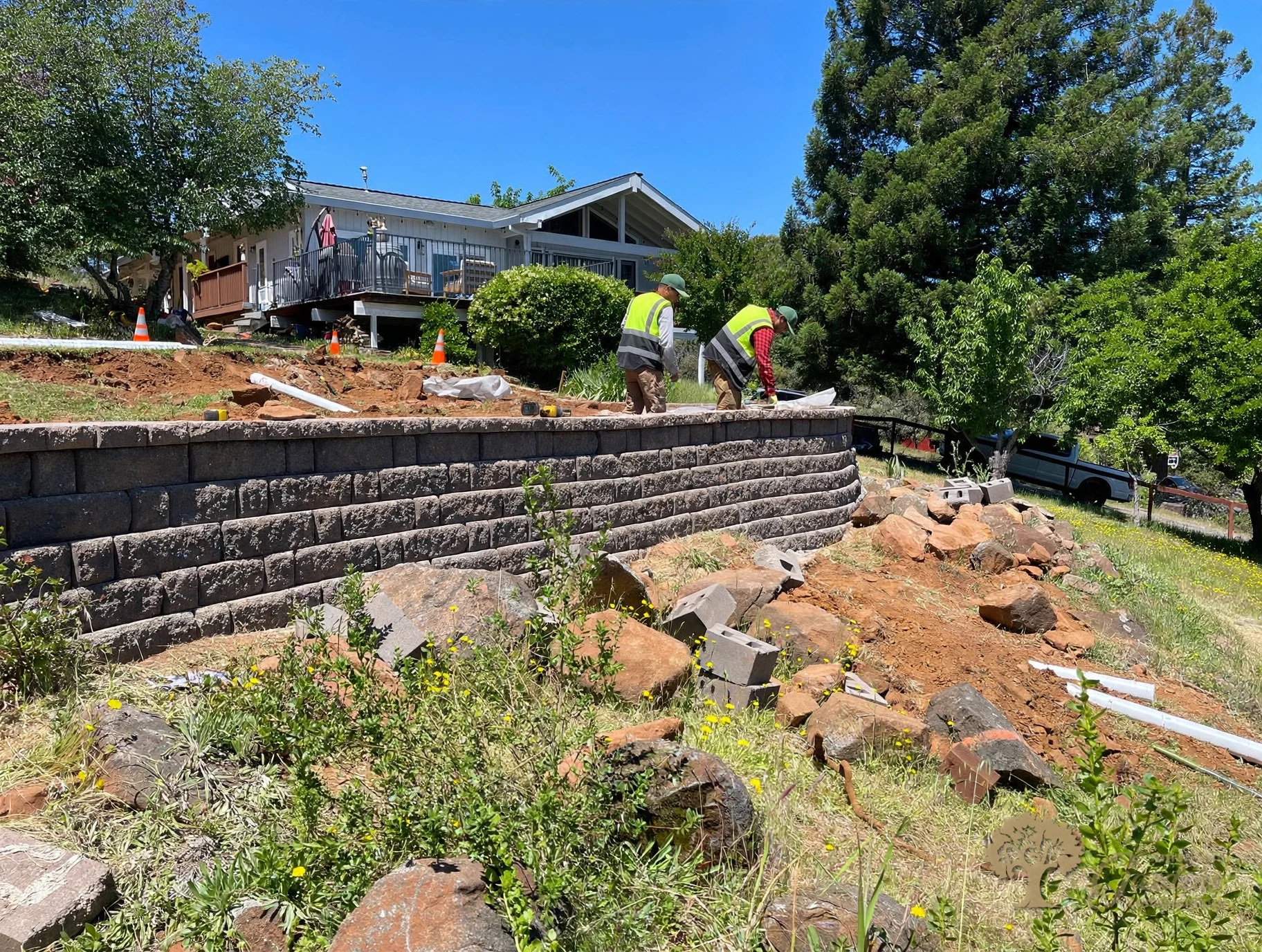 American gardens landscaping hardscaping project 15