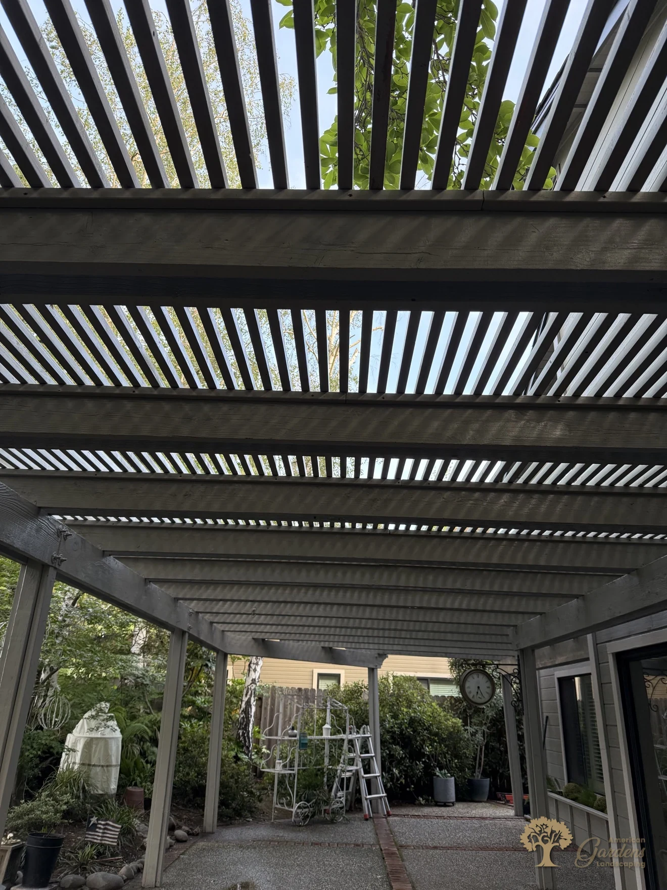 Gold River Pergola Rebuild – American Gardens Landscaping