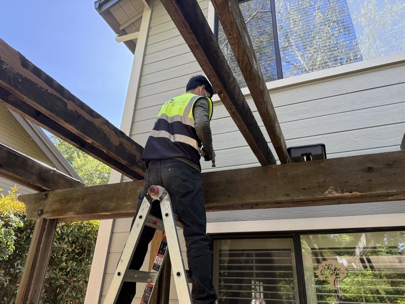 Gold River Pergola Rebuild – American Gardens Landscaping