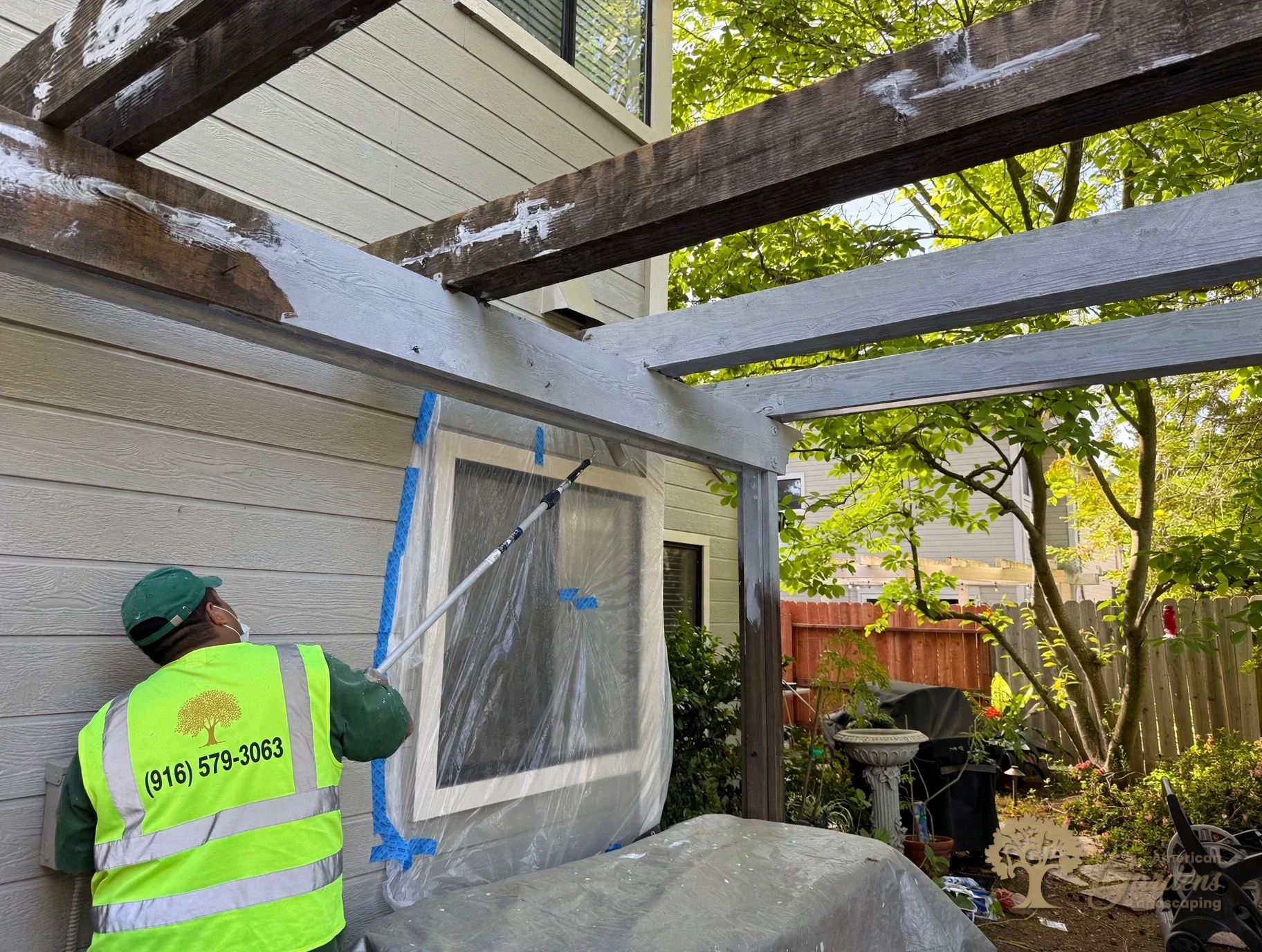 Gold River Pergola Rebuild – American Gardens Landscaping