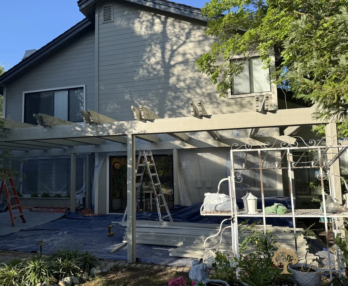 Gold River Pergola Rebuild – American Gardens Landscaping