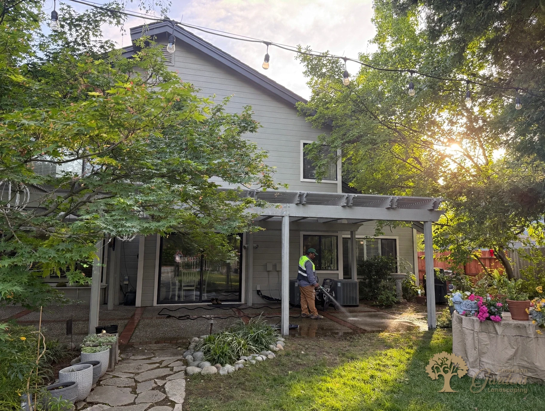 Gold River Pergola Rebuild – American Gardens Landscaping
