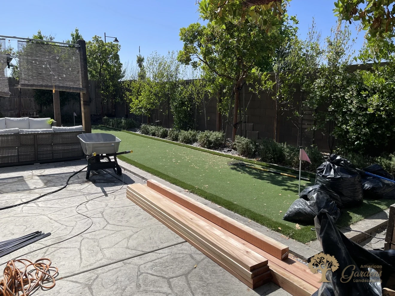 Folsom Flagstone Patio & Gazebo – American Gardens Landscaping