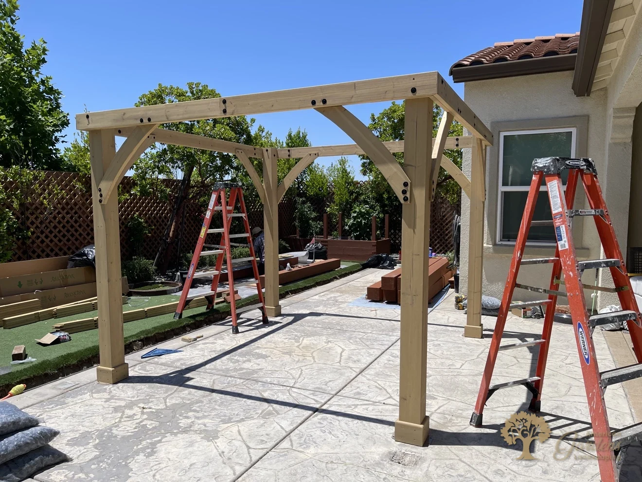 Folsom Flagstone Patio & Gazebo – American Gardens Landscaping