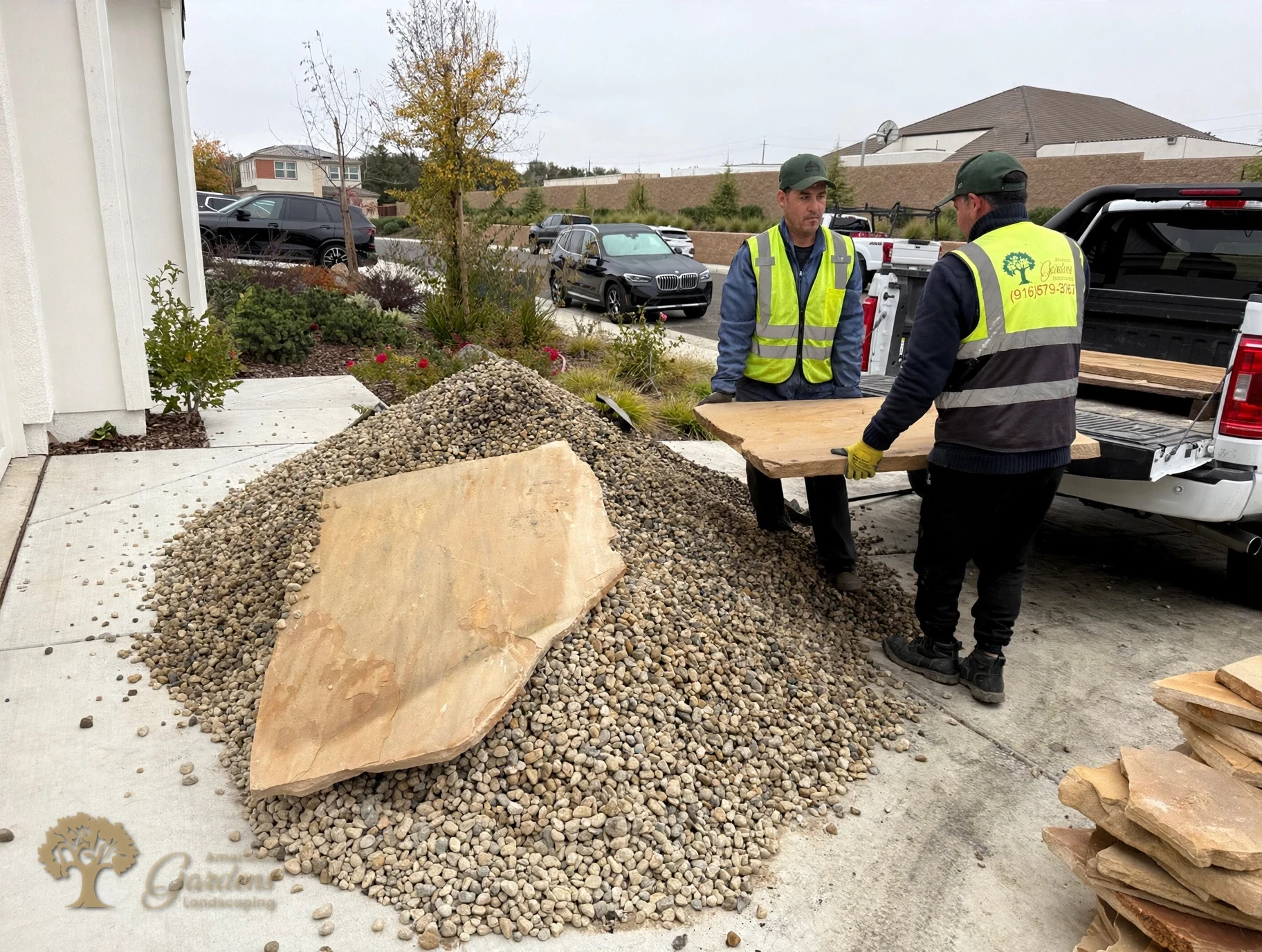 Roseville Flagstone Patio – American Gardens Landscaping