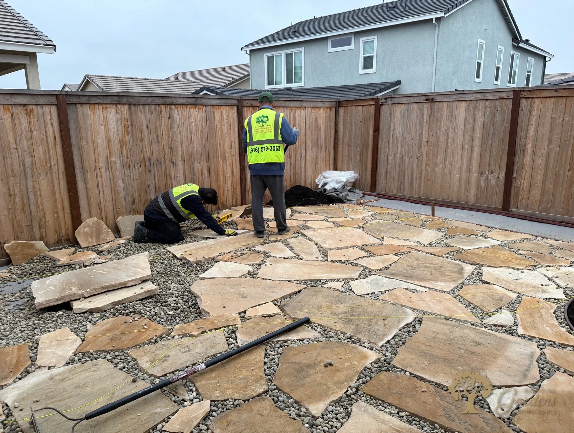 Roseville Flagstone Patio – American Gardens Landscaping