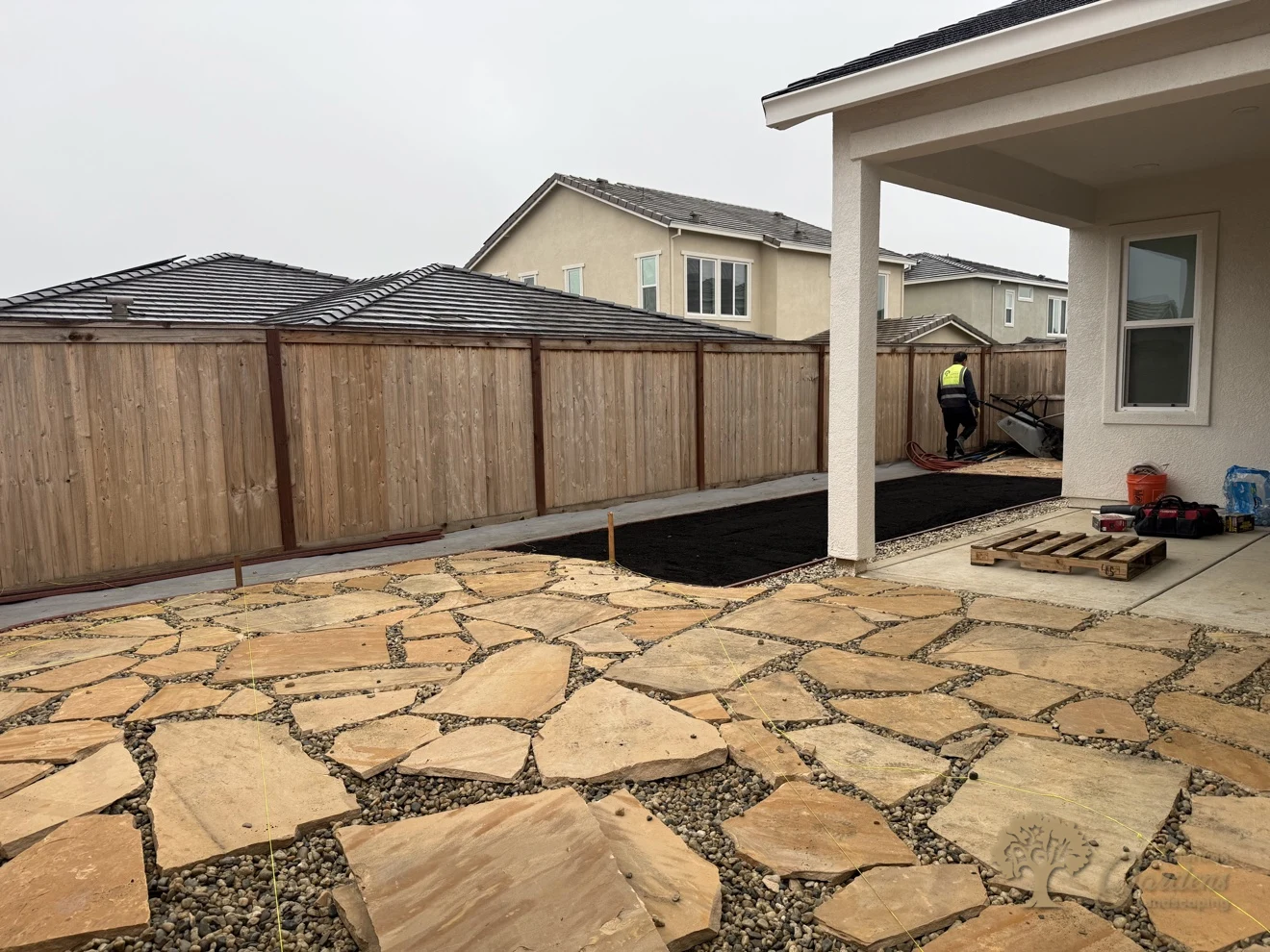 Roseville Flagstone Patio – American Gardens Landscaping