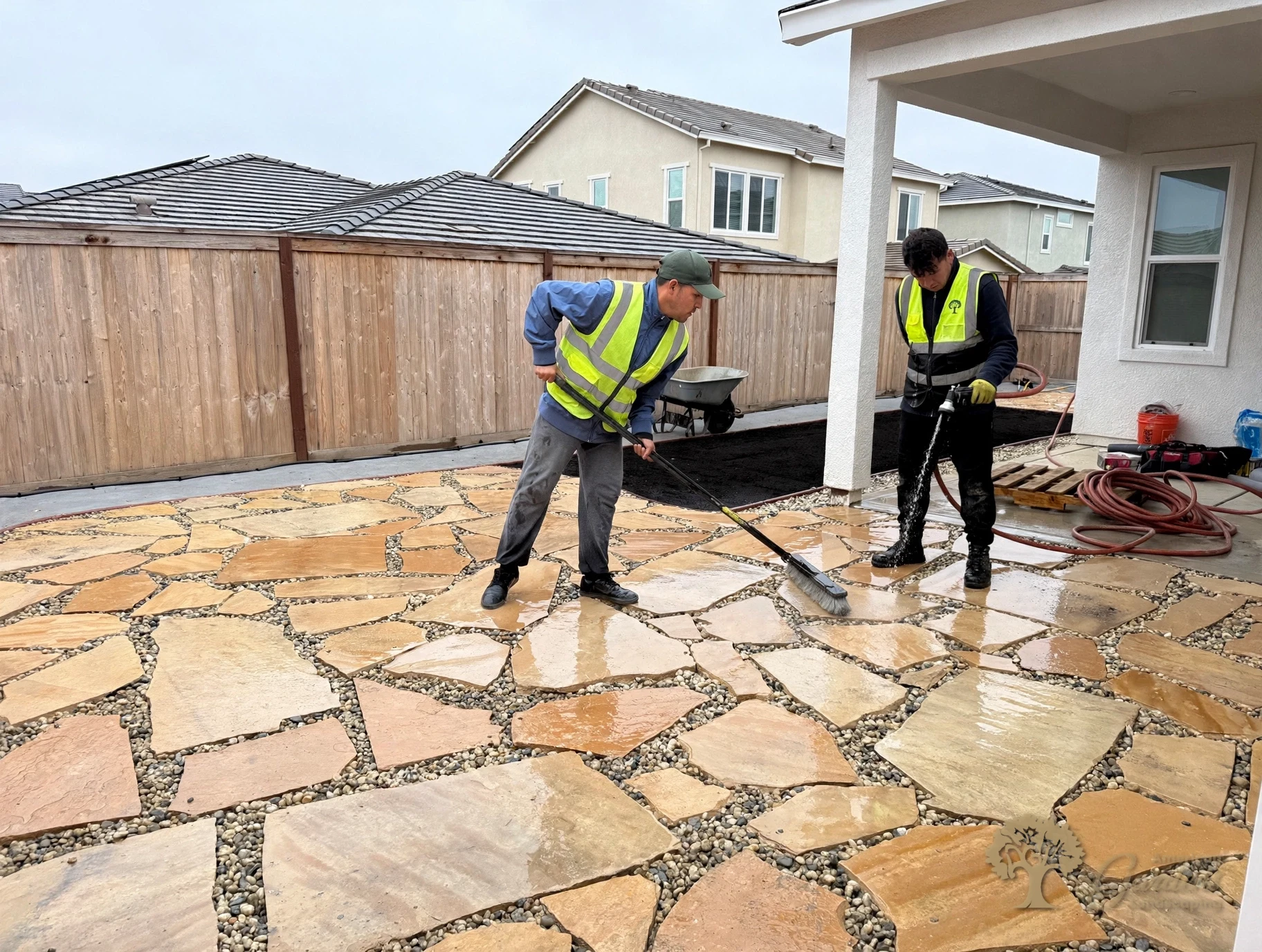 Roseville Flagstone Patio – American Gardens Landscaping
