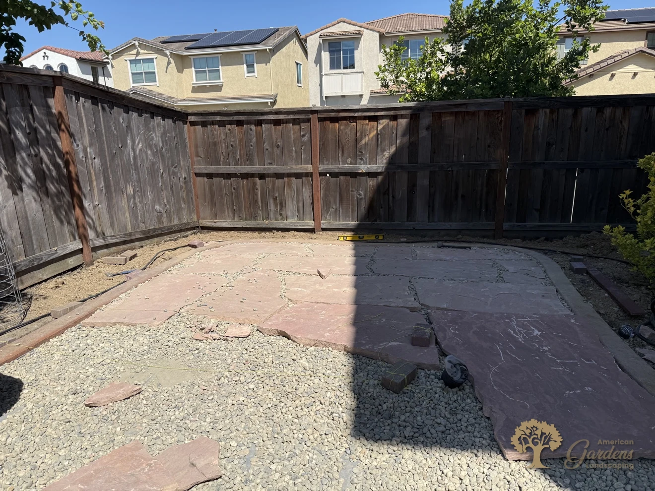 Fair Oaks Flagstone Patio – American Gardens Landscaping
