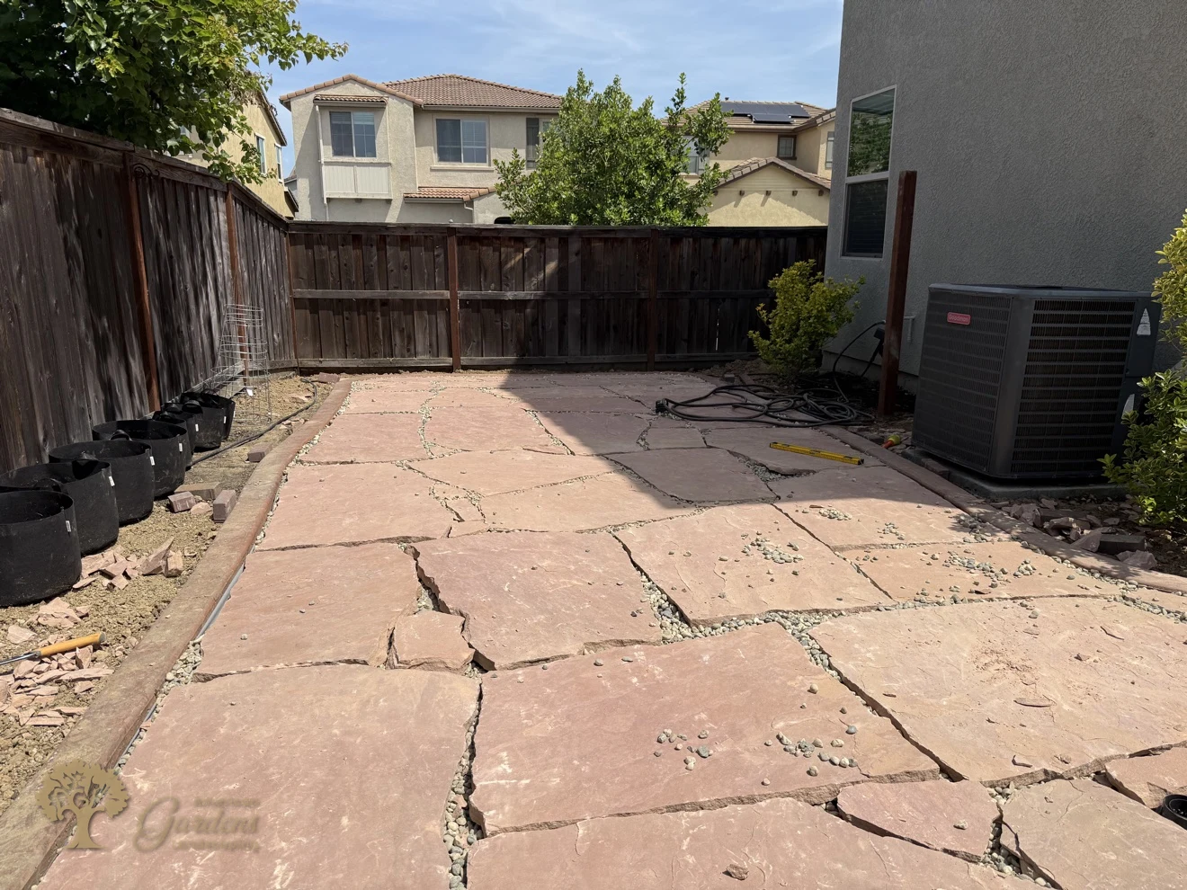 Fair Oaks Flagstone Patio – American Gardens Landscaping