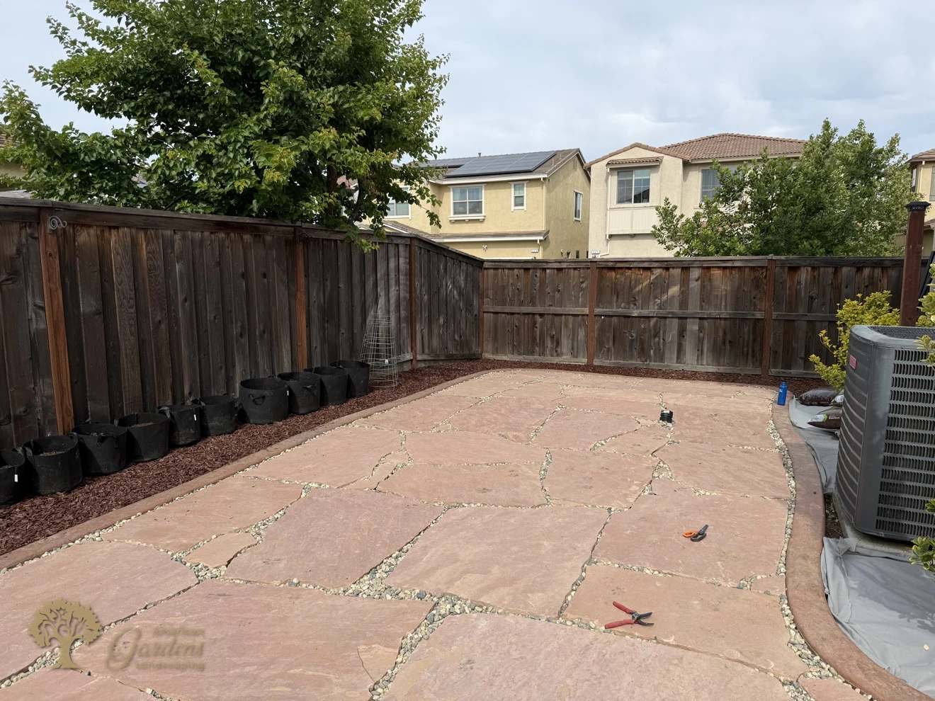 Fair Oaks Flagstone Patio – American Gardens Landscaping