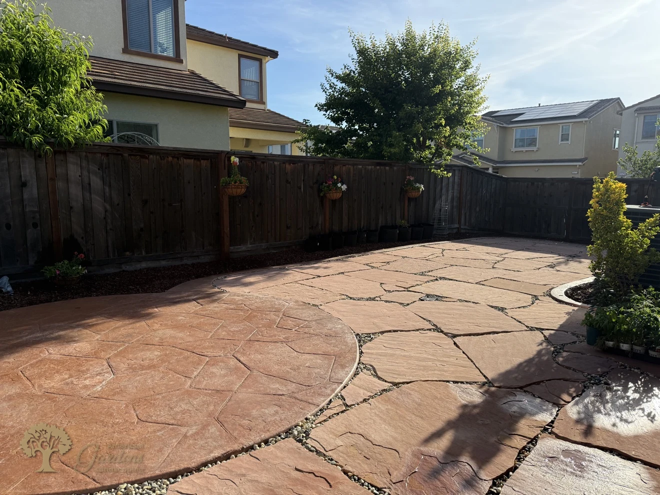 Fair Oaks Flagstone Patio – American Gardens Landscaping