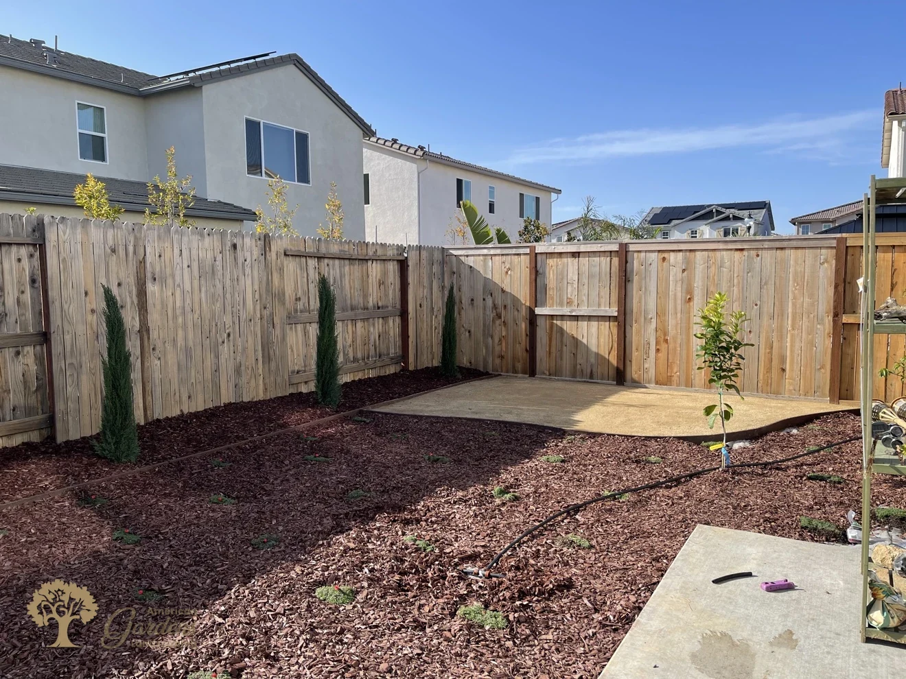 Finished low-water backyard in Lincoln – American Gardens Landscaping