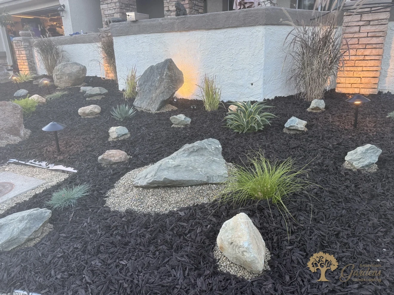 Elk Grove Xeriscape Front Yard – American Gardens Landscaping