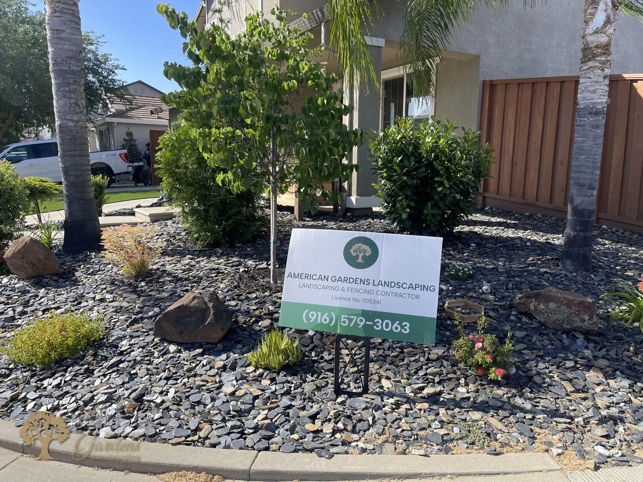 Roseville Xeriscape Front Yard – American Gardens Landscaping