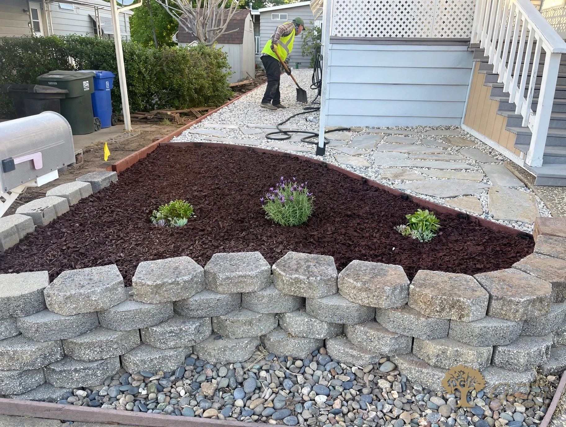 Folsom Xeriscape Front Yard – American Gardens Landscaping