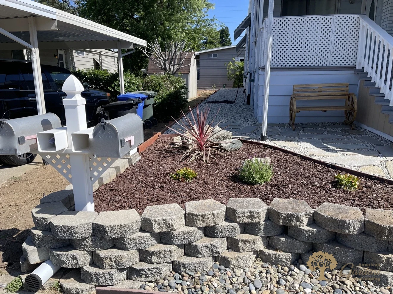 Folsom Xeriscape Front Yard – American Gardens Landscaping